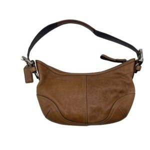 Coach Leather Hobo Bag Purse Brown Tan has Flaws
